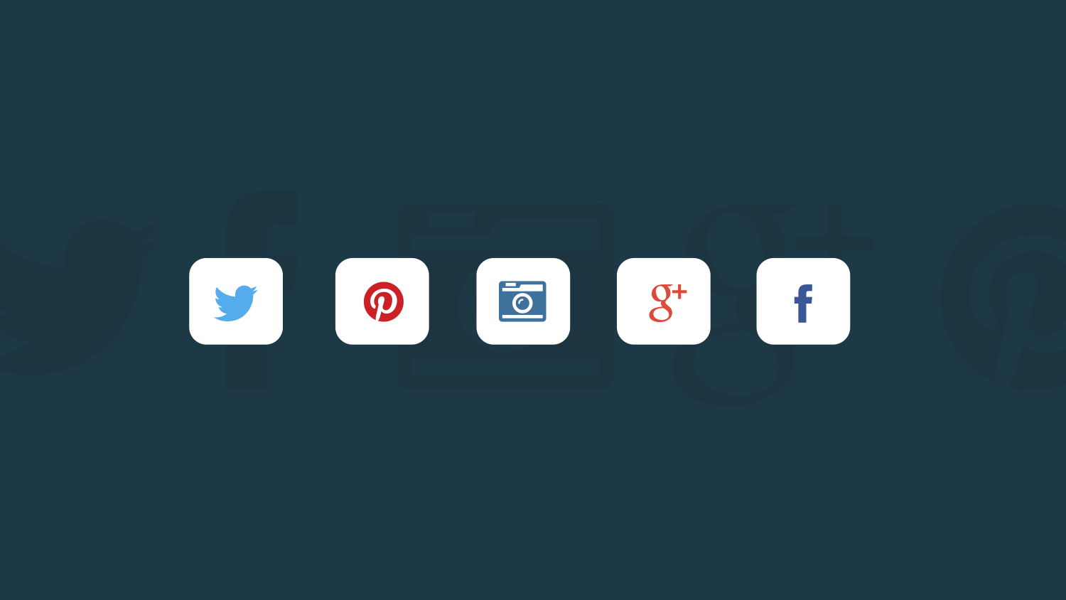 Social media icons